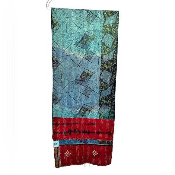 Karma Living Throw 15”x70” Braided Tassels Multicolor - Picture 2 of 7